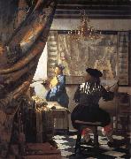 VERMEER VAN DELFT, Jan The Artist in his studio china oil painting artist